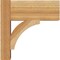 Ekena Millwork Thorton Block Rough Sawn Outlooker, Western Red Cedar, 6"W x 12"D x 12"H OUT06X12X12THR05RWR - alternate 2